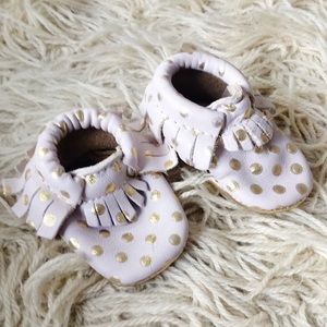 Freshly Picked Infant Handmade Leather Slippers